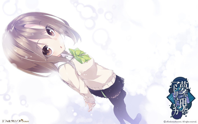 Girl green bowtie school uniform free wallpaper - medium preview image