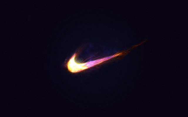 Bright orange yellow glowing fire free wallpaper - medium preview image