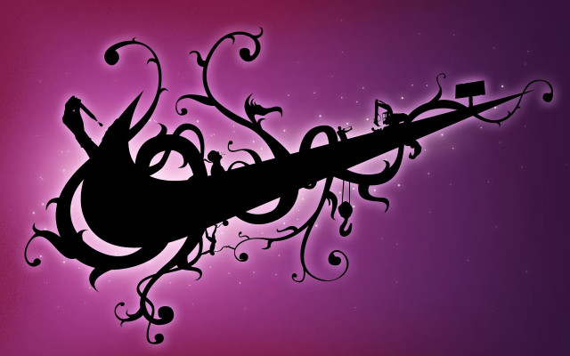Black purple background decorative design free wallpaper - medium preview image