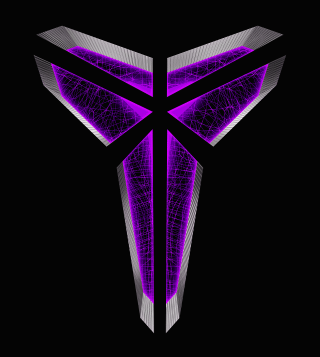 Purple abstract design black background free wallpaper - medium preview image
