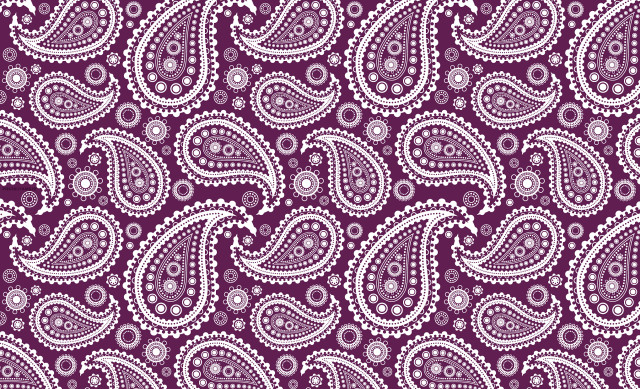 Purple paisley pattern white dots free wallpaper - medium preview image