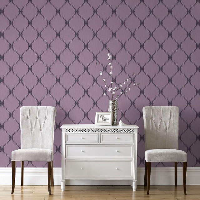 White dresser two chairs purple free wallpaper - medium preview image