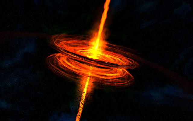 Bright orange spiral dark sky free wallpaper - medium preview image
