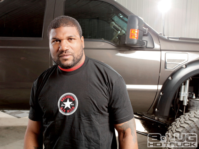 Man standing truck star tshirt free wallpaper - medium preview image