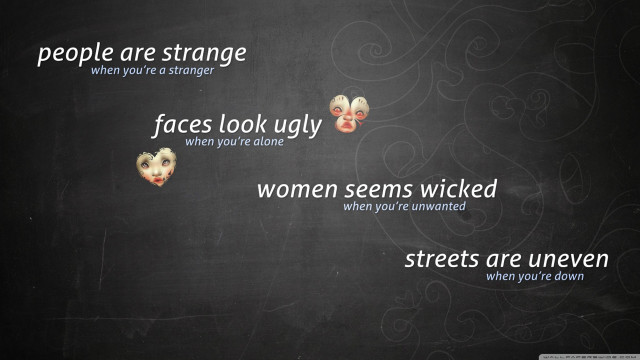 Blackboard words faces mask writing free wallpaper - medium preview image
