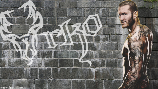 Man tattoo brick wall graffiti #2 free wallpaper - medium preview image