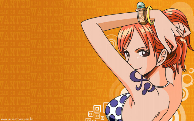 Red hair blue bikini water free wallpaper - medium preview image