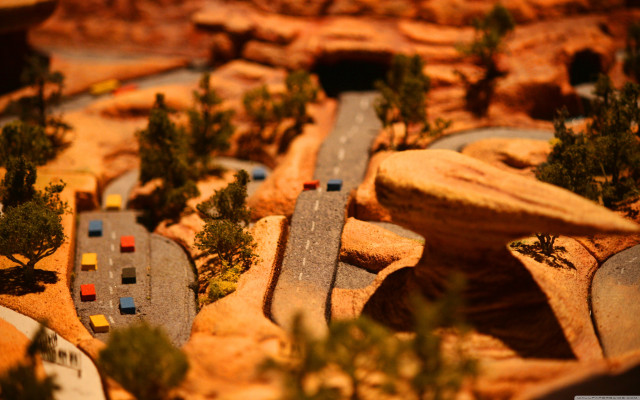 Road rocks car autumn fire free wallpaper - medium preview image