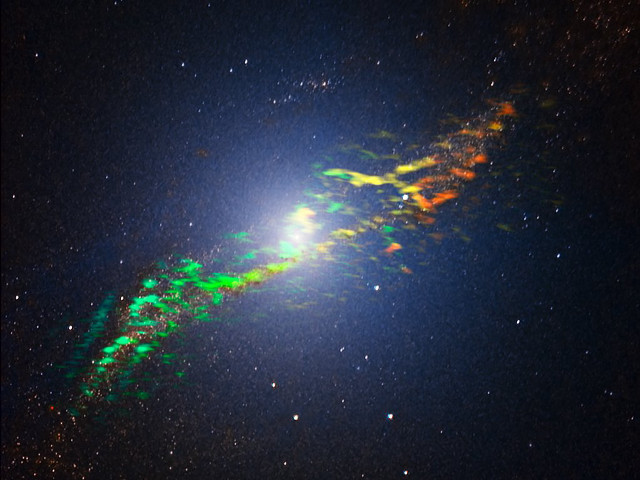 Bright green object sky stars free wallpaper - medium preview image
