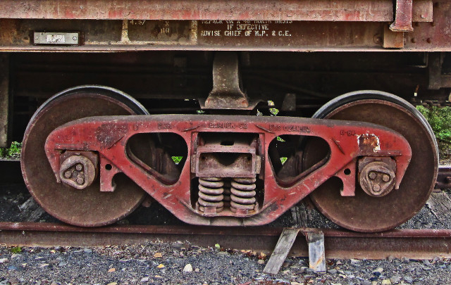 Train track closeup derailed rusted free wallpaper - medium preview image