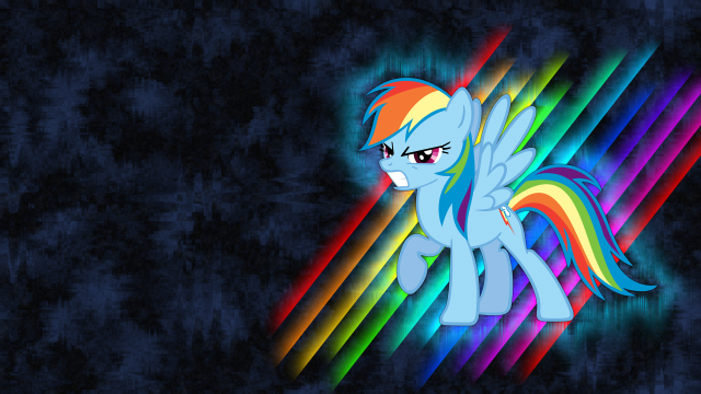 Rainbow pony holographic wings pegasus free wallpaper - medium preview image