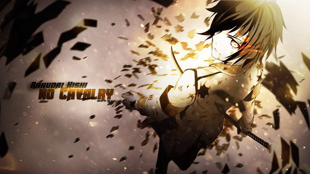 Anime character sword confetti flying free wallpaper - medium preview image