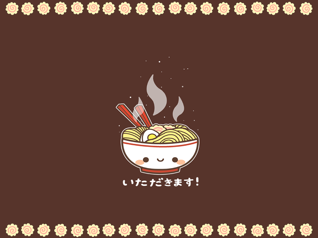 Bowl of noodles with chopsticks free wallpaper - medium preview image