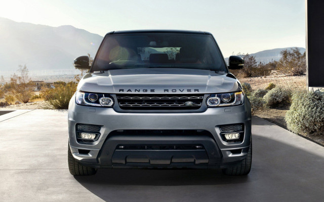 Silver range rover mountain road free wallpaper - medium preview image