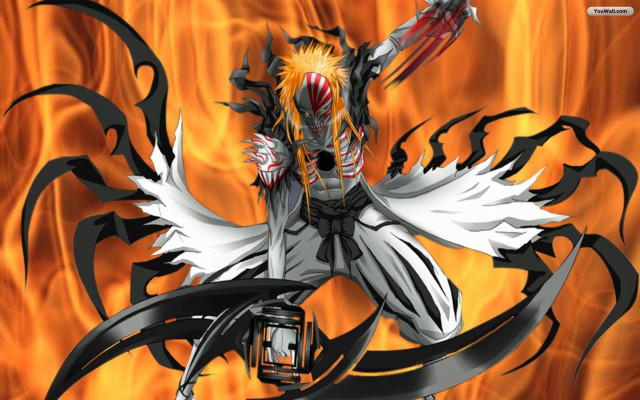 Man sword fire background flames free wallpaper for desktop - medium preview image
