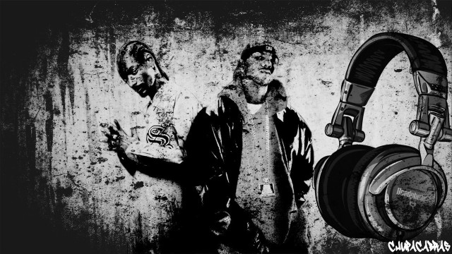 Man headphones graffiti wall food #2 free wallpaper - medium preview image