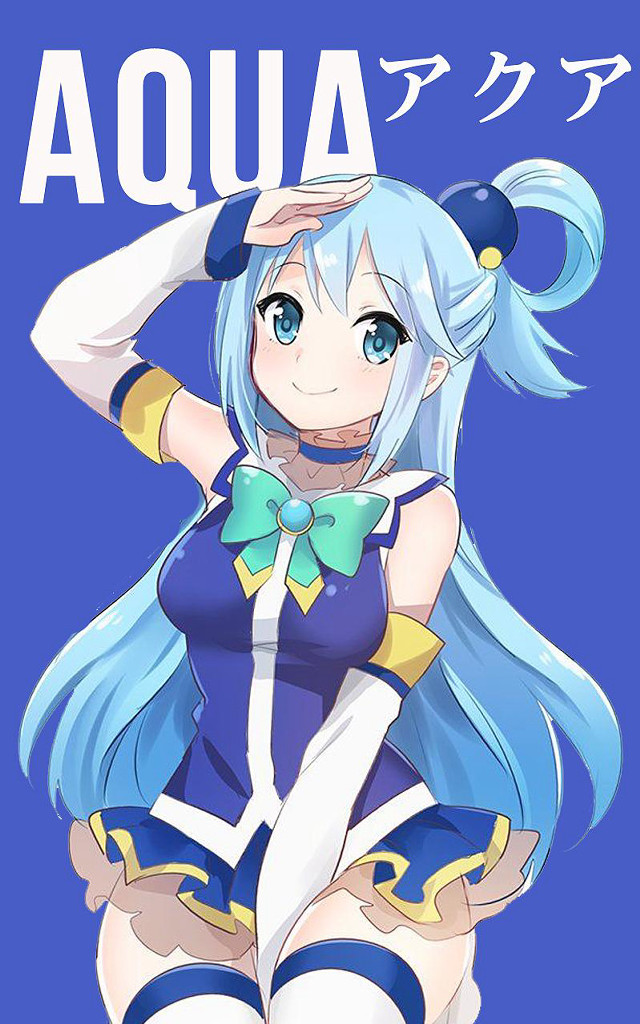 Girl blue hair bow tie #3 free wallpaper - medium preview image