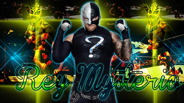Wrestler questionmark neon background neon free wallpaper - medium preview image