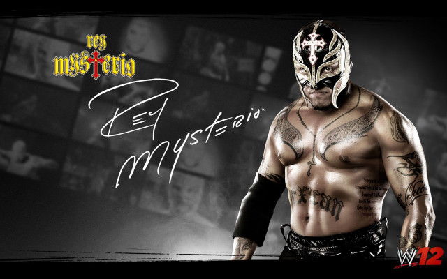 Wrestler mask tattoos chest portrait free wallpaper - medium preview image