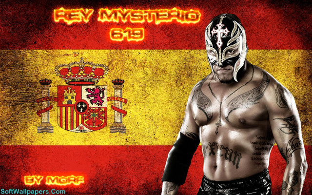 Wrestler flag spanish name tag free wallpaper - medium preview image