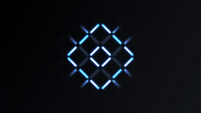 Blue black background diamond pattern free wallpaper - medium preview image