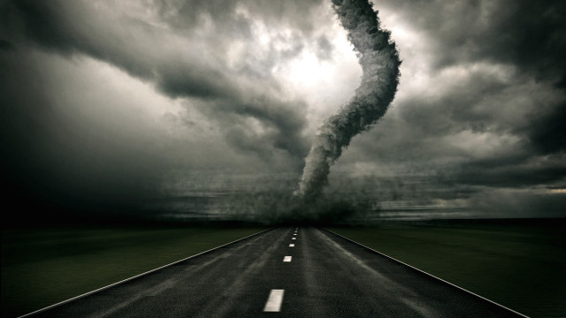 Long road large cloud black free wallpaper - medium preview image
