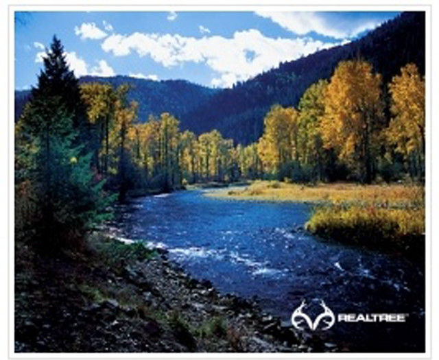 River trees mountains sky white free wallpaper - medium preview image