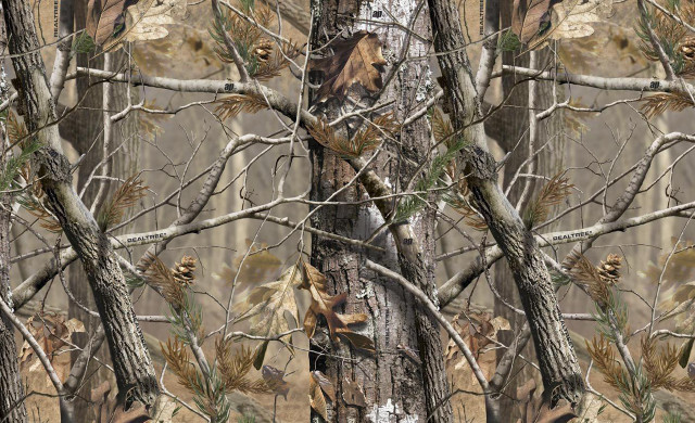 Camouflage tree leaves branches forest free wallpaper - medium preview image