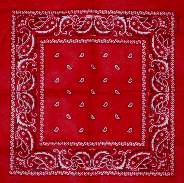 Red bandanna white hearts white free wallpaper - medium preview image
