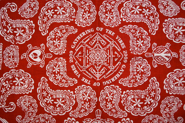 Red white bandana design top free wallpaper - medium preview image