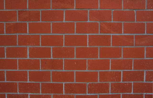 Red brick wall white clock #5 free wallpaper - medium preview image