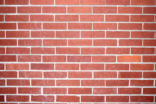 Red brick wall white clock #6 free wallpaper - medium preview image