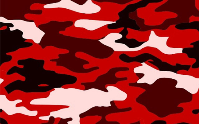 Red black camouflage pattern white free wallpaper - medium preview image
