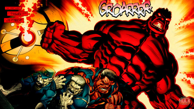Giant red man cartoon characters free wallpaper - medium preview image