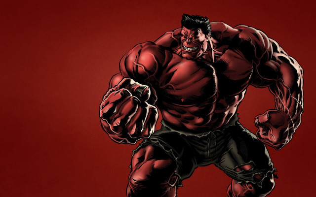 Red black muscular man big free wallpaper - medium preview image