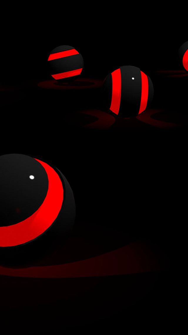 Black red balls dark background free wallpaper - medium preview image