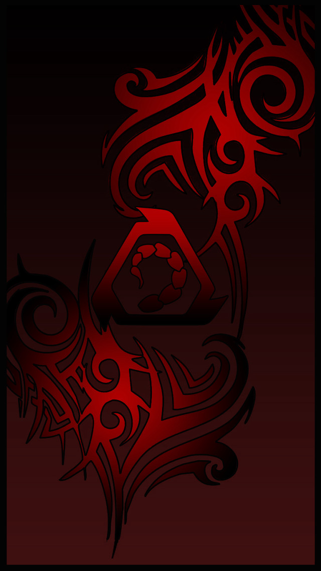 Red black background stylized design free wallpaper - medium preview image