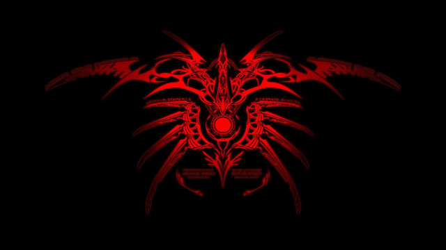 Red dragon black wings black free wallpaper - medium preview image