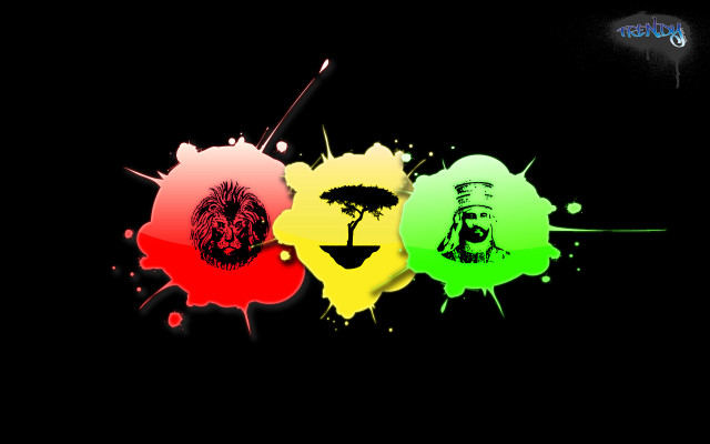 Black background paint splatters man free wallpaper - medium preview image