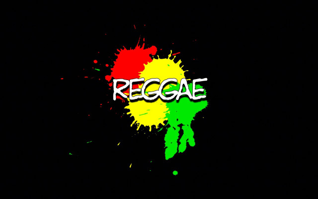 Reggae logo paint splash white free wallpaper - medium preview image
