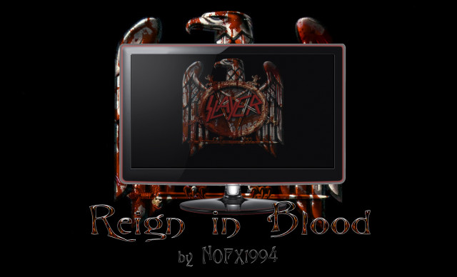 Computer monitor red black reign free wallpaper - medium preview image