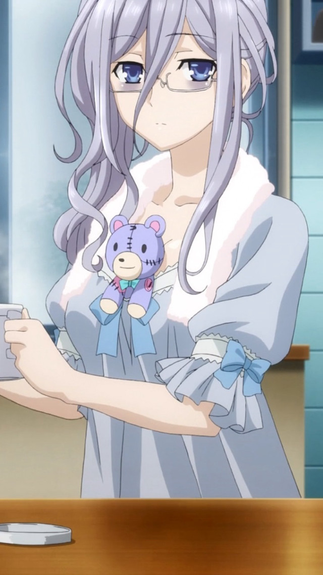 Woman long hair holding teddy free wallpaper - medium preview image