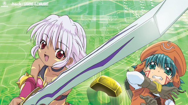 Anime characters swords green background #2 free wallpaper - medium preview image