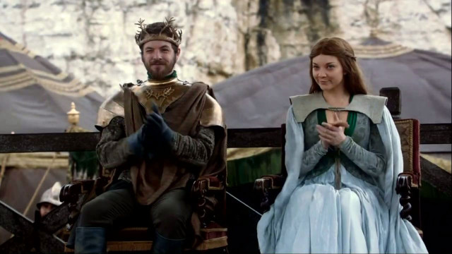 Medieval couple sitting bench costumes free wallpaper - medium preview image