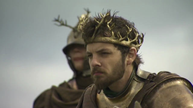 Medieval men crowns swords looking free wallpaper - medium preview image