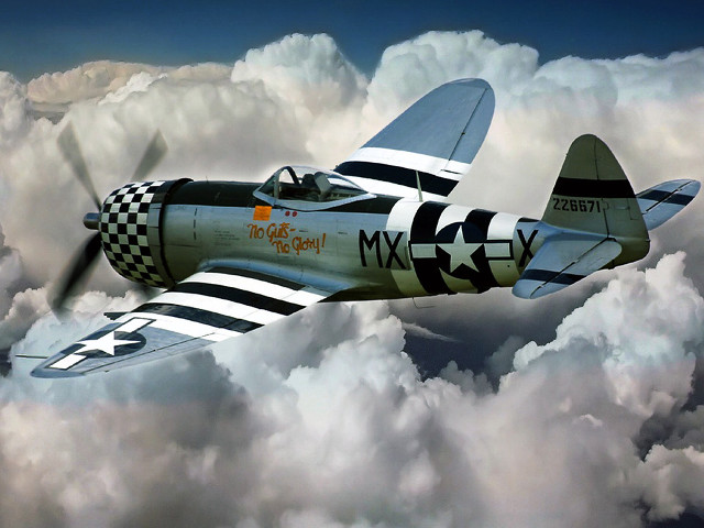 Small airplane flying clouds checkered free wallpaper - medium preview image