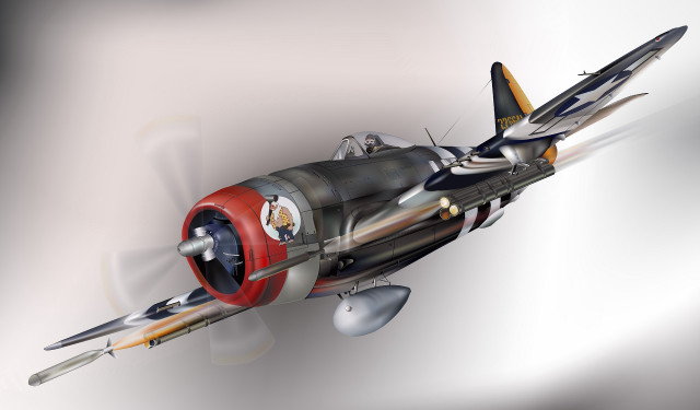 Small airplane gray sky propeller free wallpaper - medium preview image