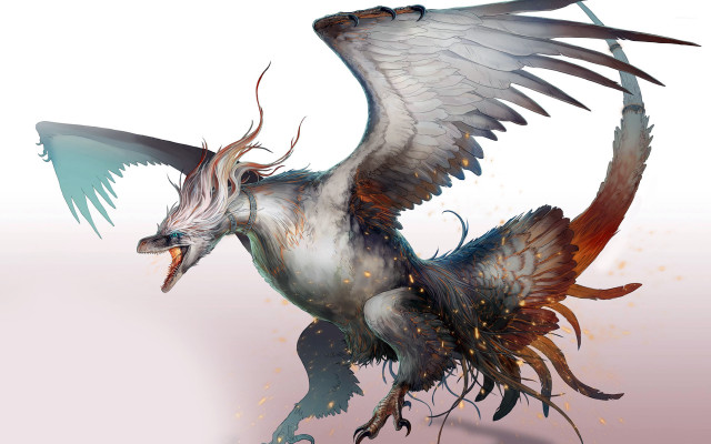 Bird wings spread long beak free wallpaper - medium preview image