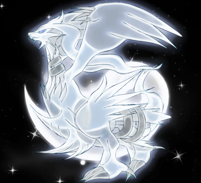 White dragon black background full free wallpaper - medium preview image