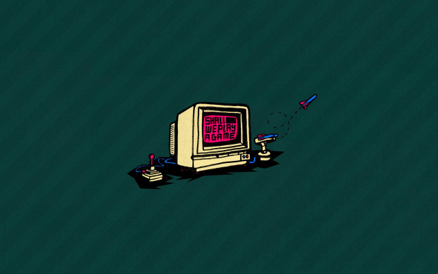 Computer monitor red blue light free wallpaper - medium preview image